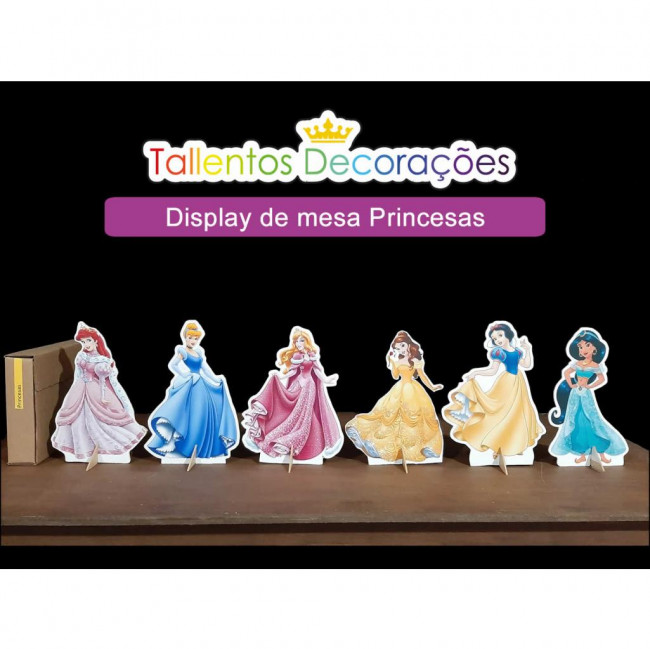 Display de mesa Princesas - 6 peças