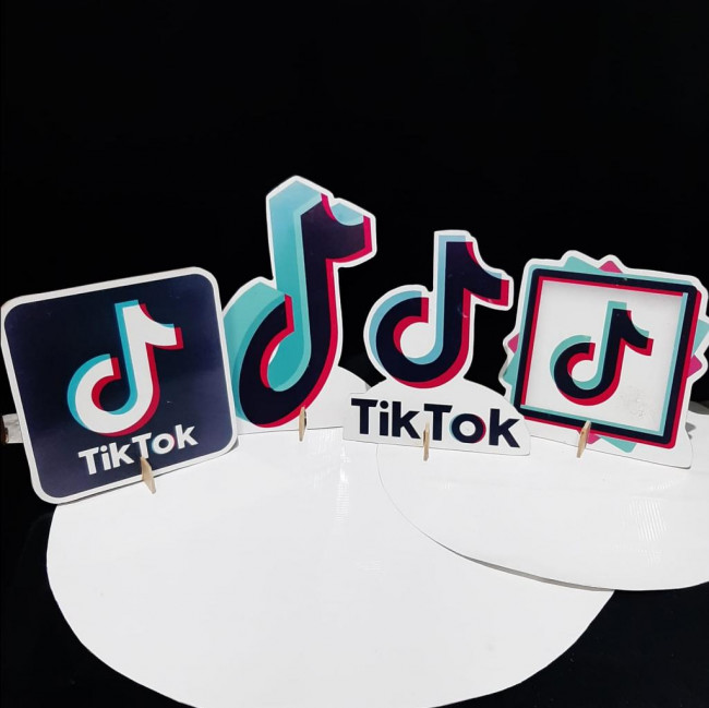 Display de mesa Tik Tok - 4 peças