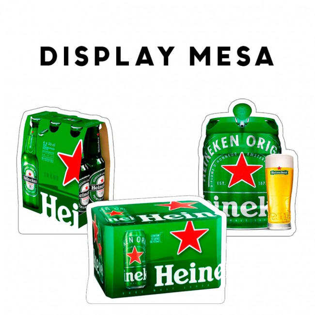 Display mesa Heineken ( 3 unidades )