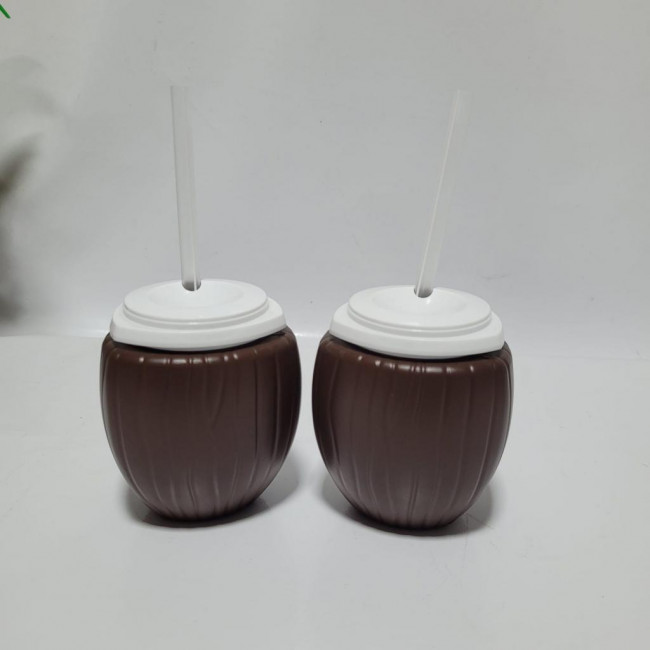 Enfeite Decorativo coco marrom   plástico- moana- tardezinha- lilo