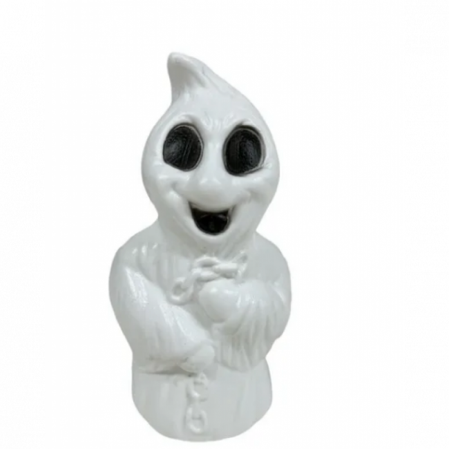 Enfeite Decorativo Fantasminha Branco De Plástico- Halloween
