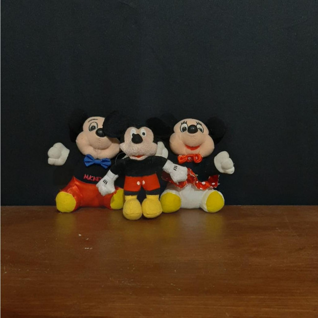 Mickey (Trio mini) de pelúcia