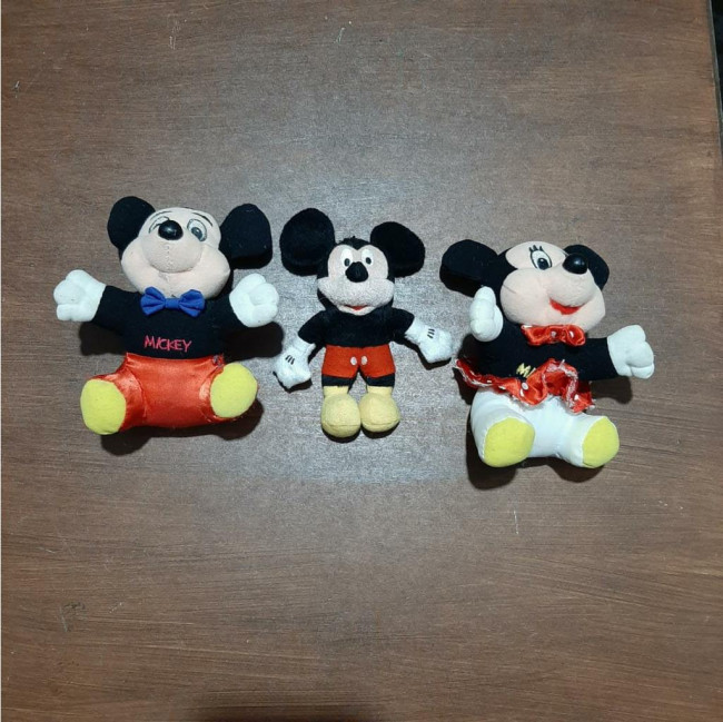 Mickey (Trio mini) de pelúcia