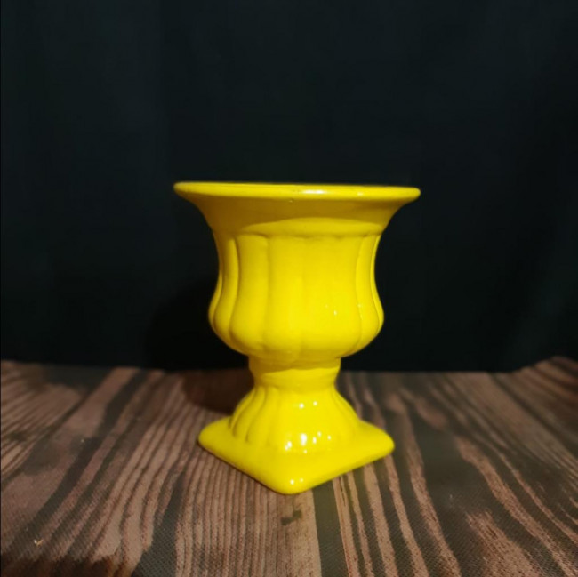 Vaso grego pequeno 12cm (Amarela)