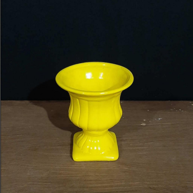 Vaso grego pequeno 12cm (Amarela)