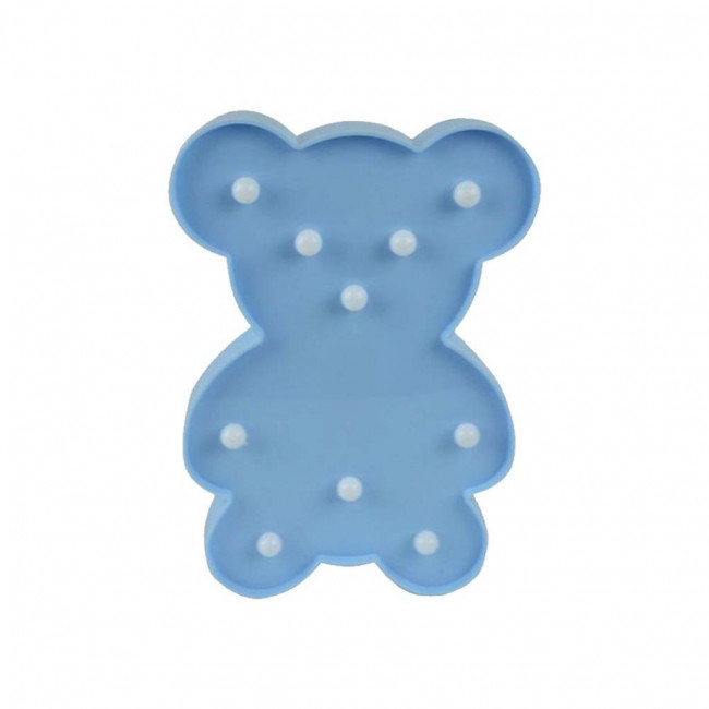 Ursinho azul de led Lúminaria (Pilhas não inclusa)