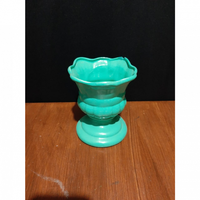Vaso verde tiffany 16 cm (Porcelana)