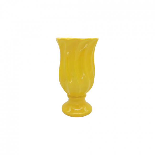 Vaso em cerâmica (médio) amarelo