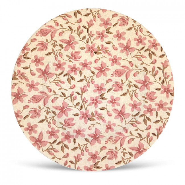Sousplat sobremesa flor rosa (Ø 25cm)