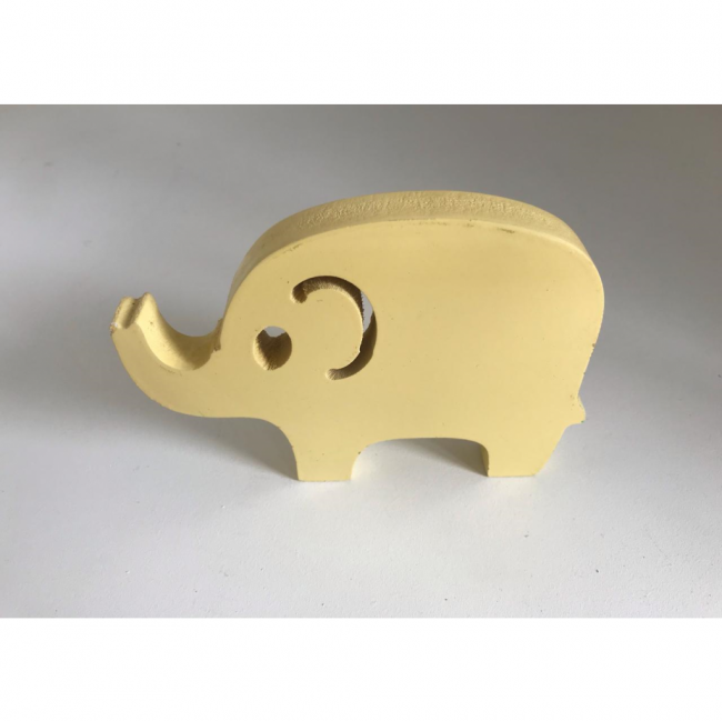 Elefante Amarelo Candy Color Mdf P AD (13Cx10A)