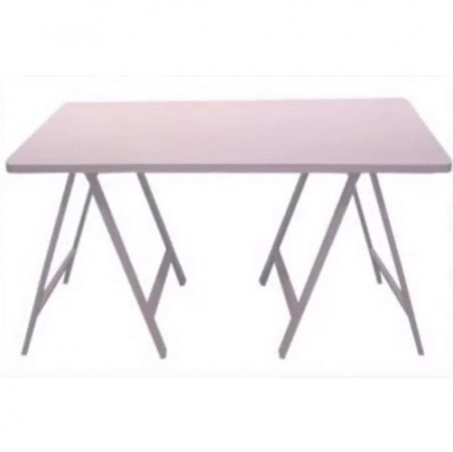 Mesa rosa cavalete Pegue e Monte  1,35 X 75  cm Altura