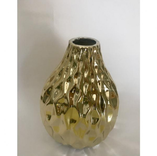 Vaso Dourado Louça M (7Dx15A)