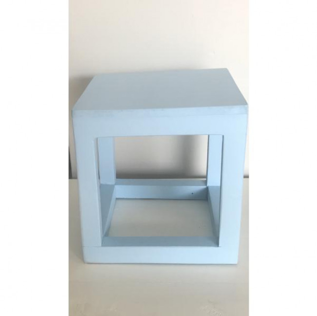 Cubo de mesa azul  19,5 x 19,5 x 21 cm Altura