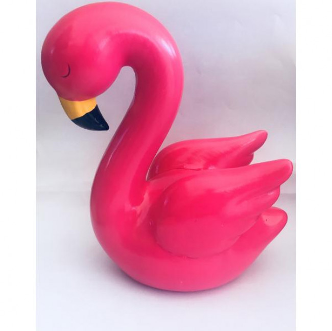 Flamingo pink louça Tropical 7 x 14 x 18 cm altura