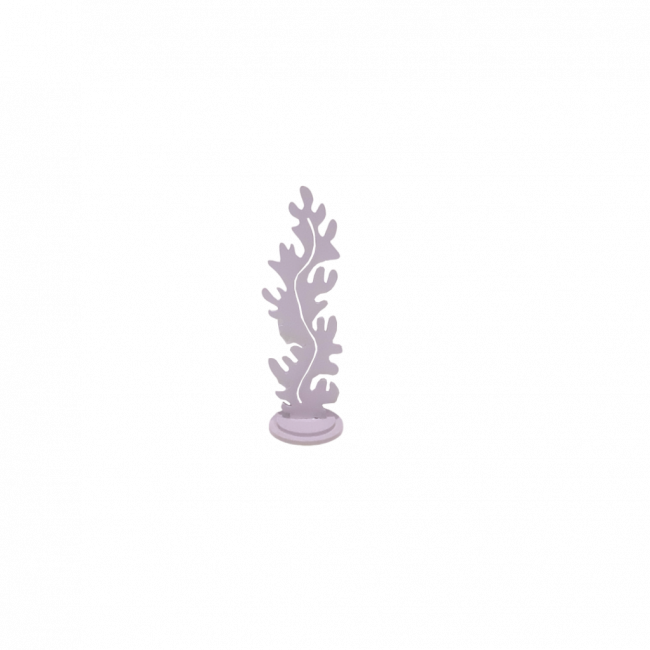 Alga decorativa de mesa MDF Lilás (5Dx16,5A)