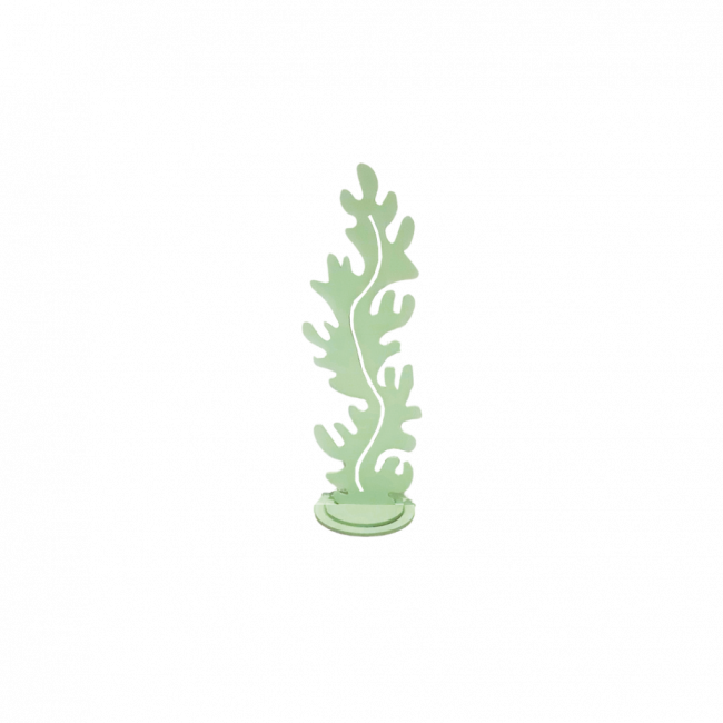 Alga decorativa de mesa MDF Verde (8,5Dx29A)