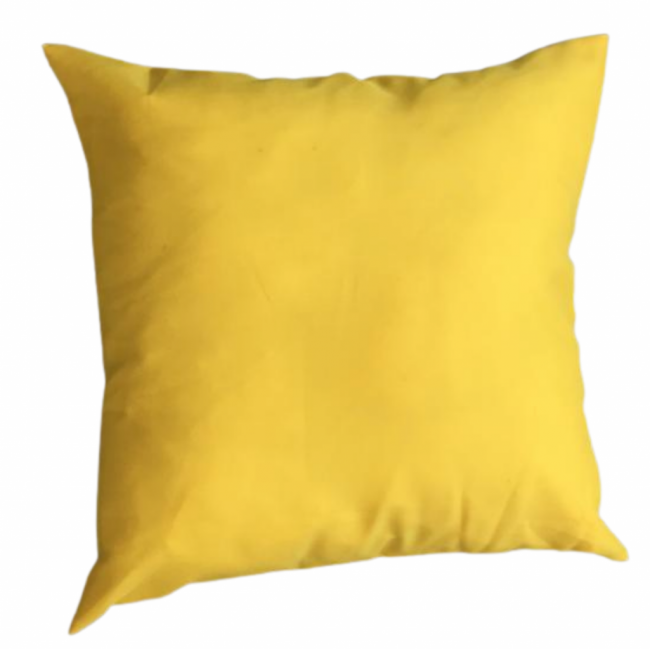 Almofada Amarela capa tecido (40Cx40L) Piquenique