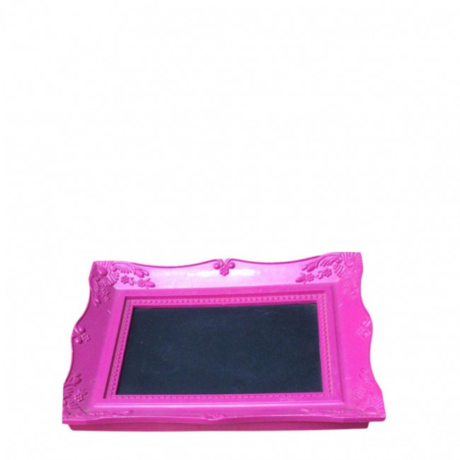 Bandeja Porta Retrato Rosa Pink ABS P(21Cx15,5Lx2A)