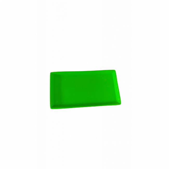 Bandeja Verde neon retangular (20Cx11L)