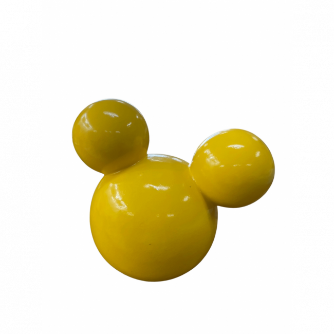 Cabeça Minnie / Mickey amarela (18Cx18A)