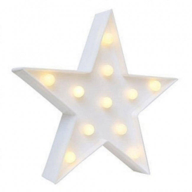 Estrela LED plástico (não acompanha pilhas)