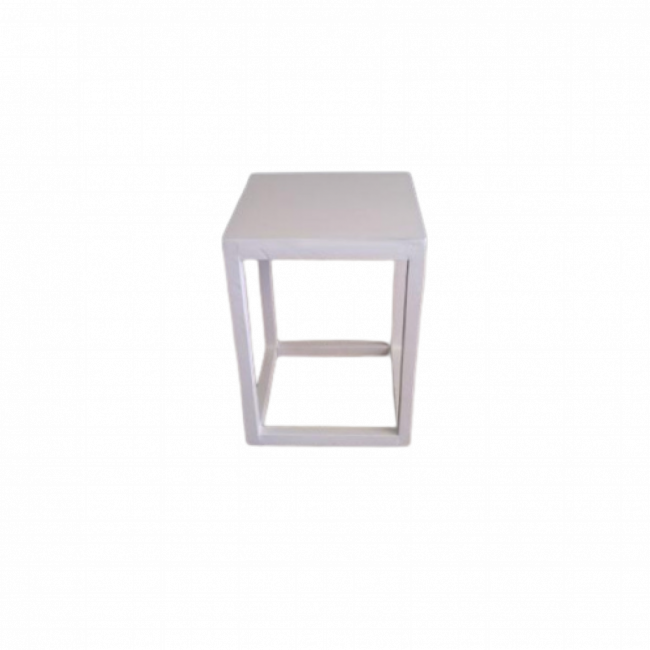 Mesa branca cubo MDF M  40 x 39,5 x 55 cm Altura