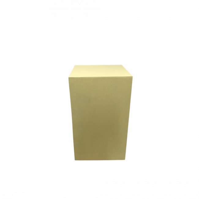 Mesa cubo amarelo candy M 44,5 x  45  x 76 cm Alt