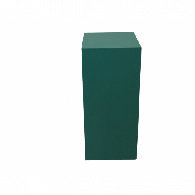 Mesa Cubo  verde escuro    P 36 x  35  x 81 cm Alt
