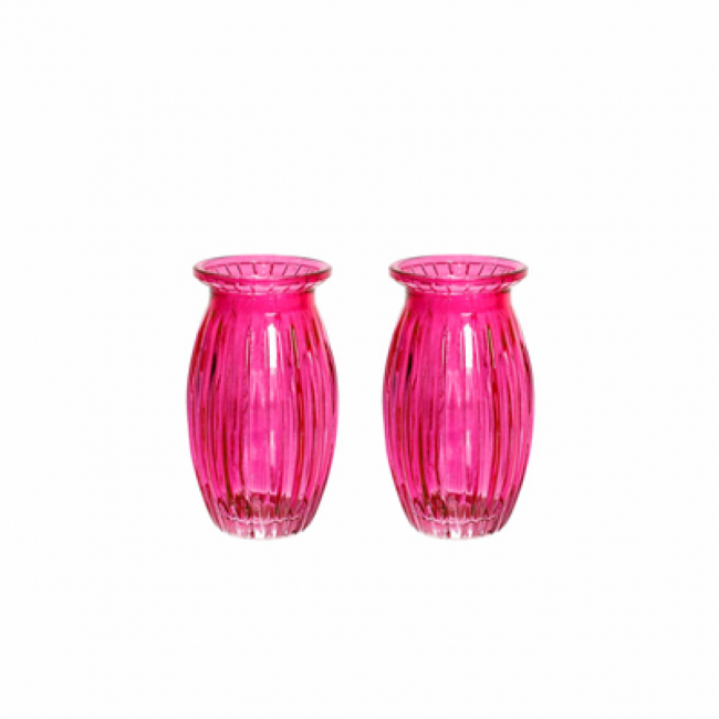 Mini vaso em vidro pink (11A x ¨6D)