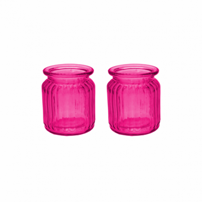 Mini vaso em vidro pink (9,5A x 8D)