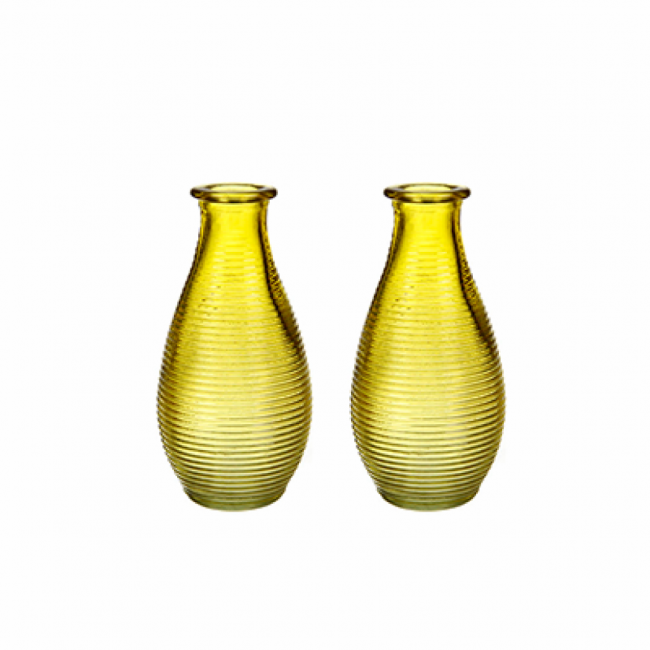 Mini vaso vidro amarelo (14A x 7D)