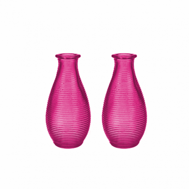 Mini vaso vidro pink (14A x 7D)