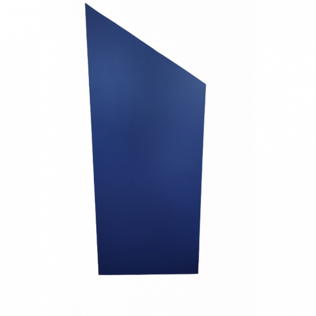 Painel azul petróleo diagonal MDF (2.10Ax86L)