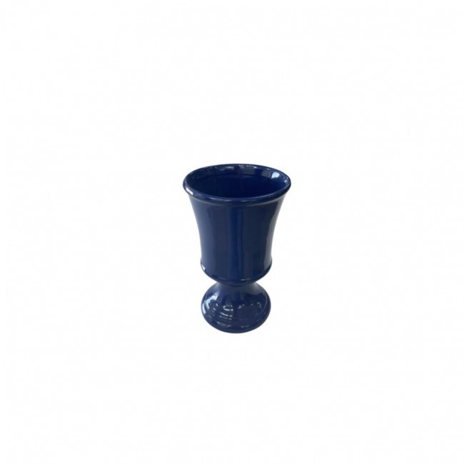 Vaso Azul Escuro Alto Redondo Louça P AD (9,5Dx15)
