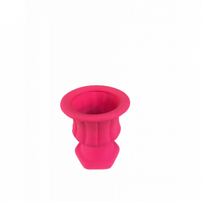 Vaso Rosa Pink Neon Louça M (16Dx18,5A)