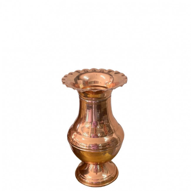 Vaso Rose Gold, Cobre, Bronze Alto Redondo Louça M (13Dx24A)