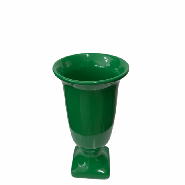 Vaso Verde Alto Redondo Louça  M (13Dx23,5A)