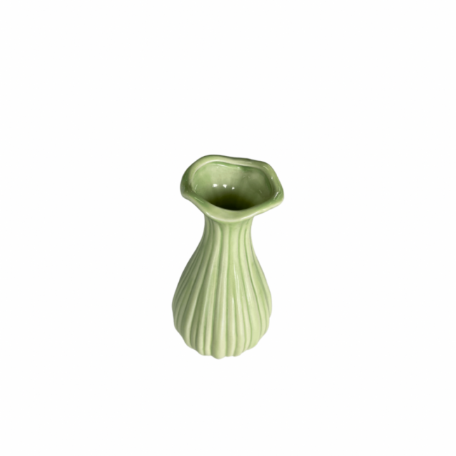 Vaso Verde Claro Louça PP  (5Dx12A)