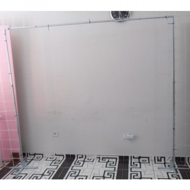 Painel de ferro quadrado para cortina ou balões  desmontável (Prata)
