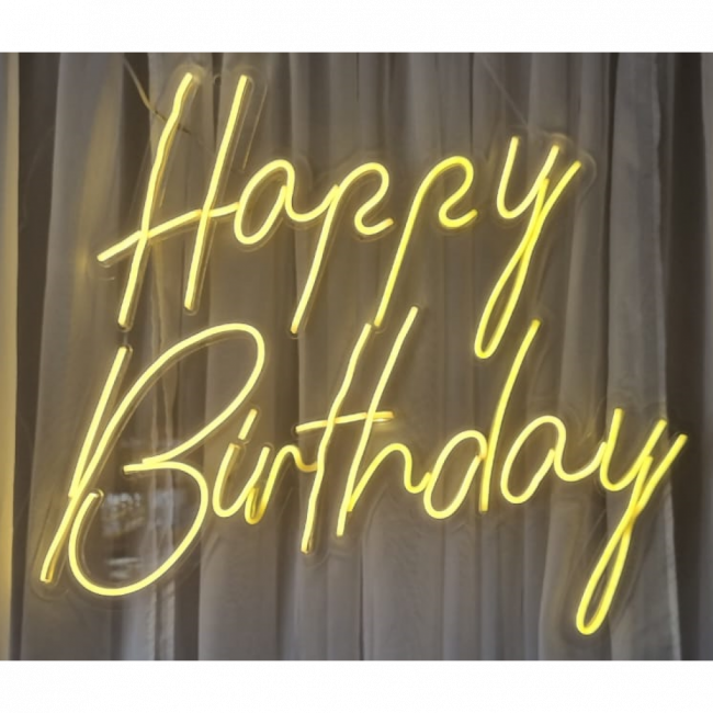 Luminoso LED para Painel - Happy Birthday