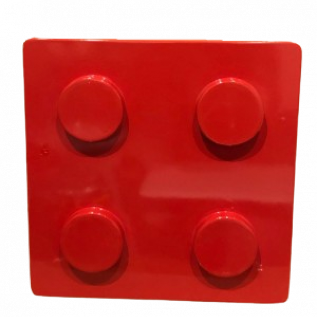 CUBO LEGO VERMELHO (29,5C X 29,5L X 25A)