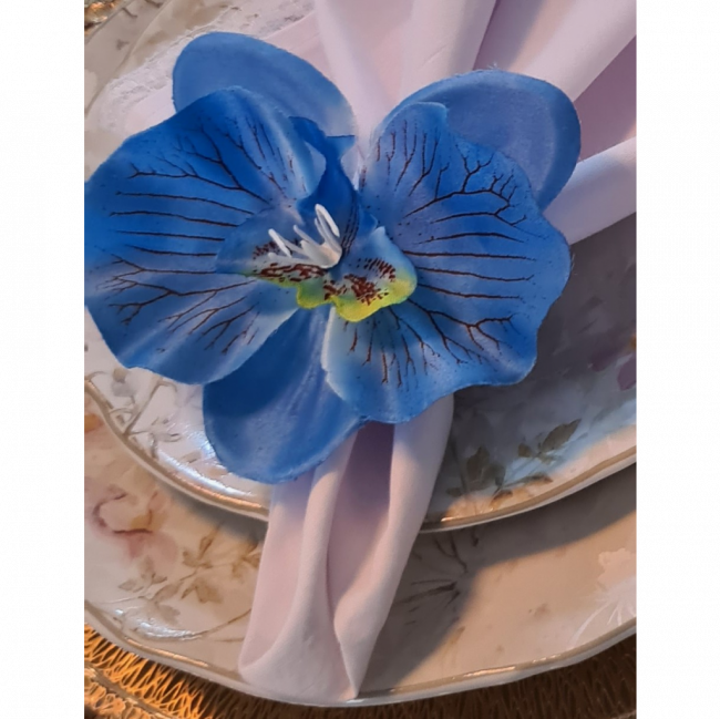 Porta Guardanapo Orquídea azul