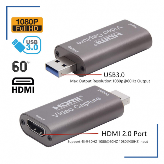 Placas de captura HDMI para USB