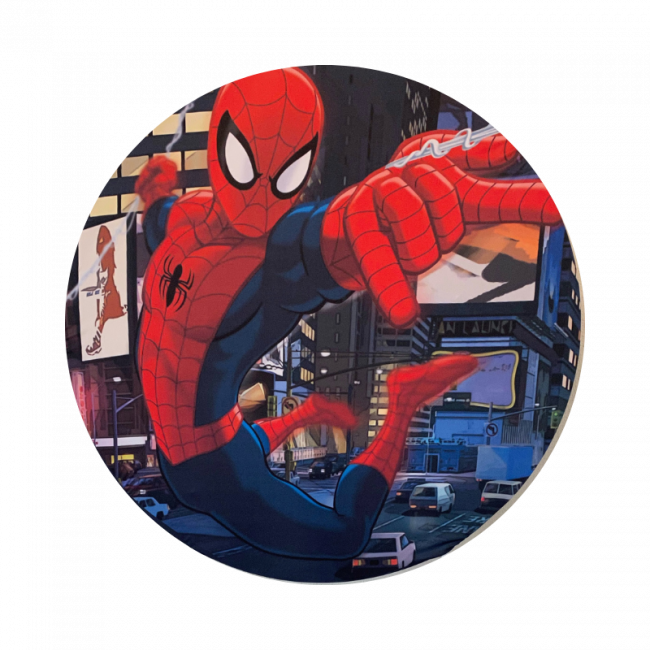 Painel Redondo - Homem Aranha