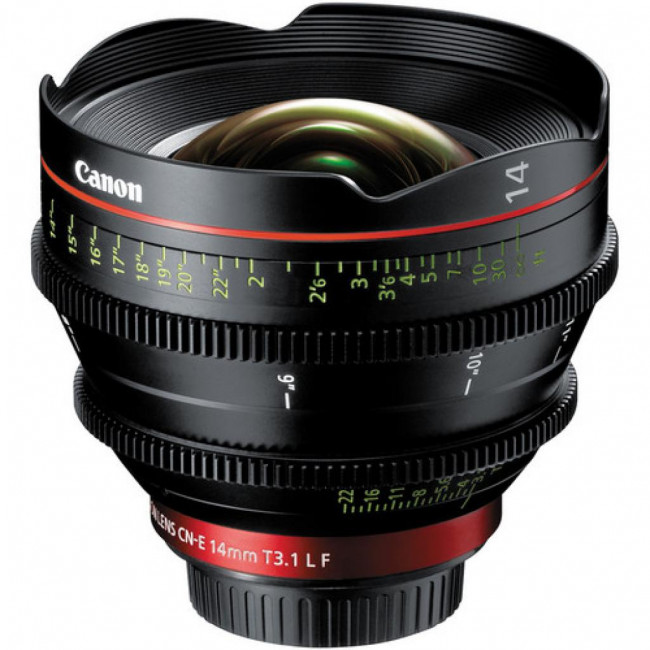 LENTE Canon CN-E 14mm T3.1 L F Cinema Prime Lens (EF Mount)