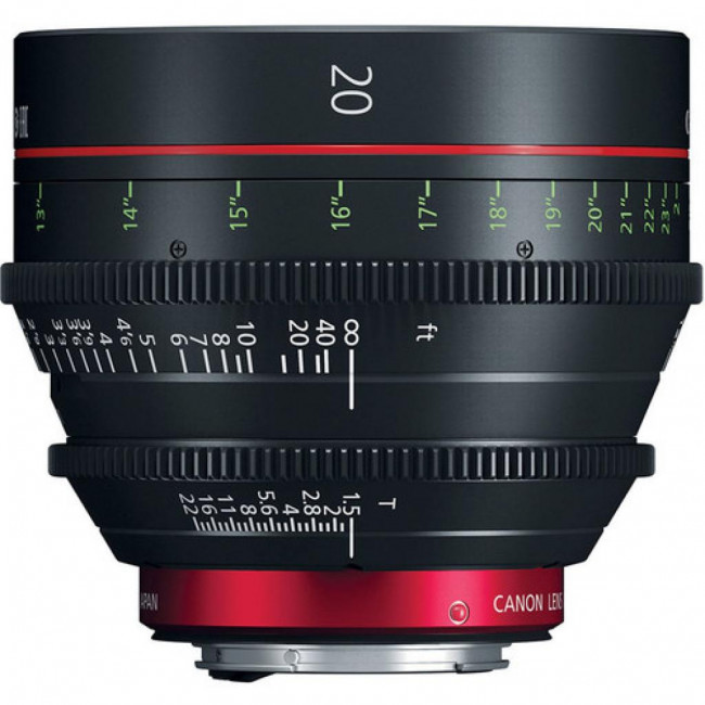 LENTE Canon CN-E 20mm T1.5 LF Cinema Prime (Montagem EF)